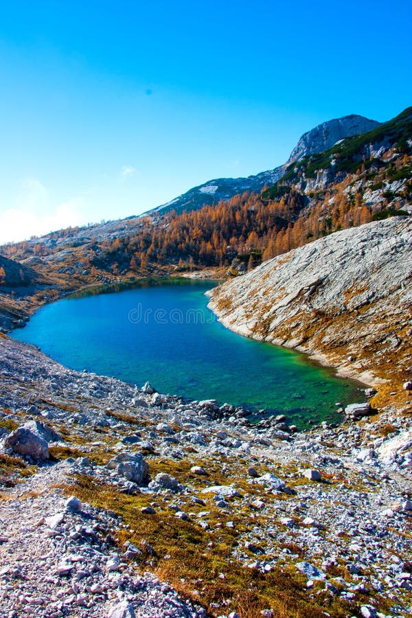 LedviÄke Triglav Lakes Valley in autumn, Slovenia